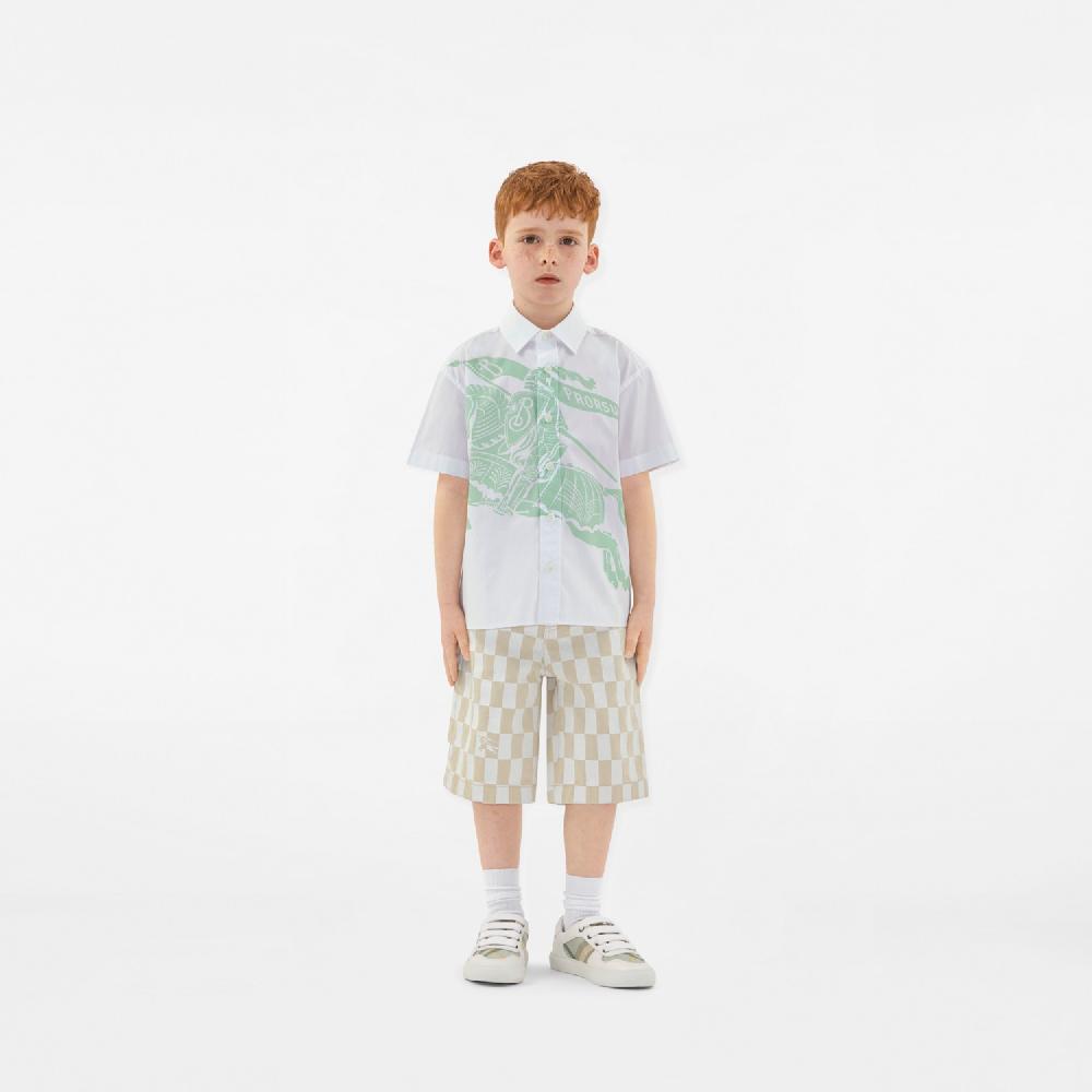 Burberry Camisa En Algodón Elástico Con EKDPrecio 190 00 € 3-14 Años