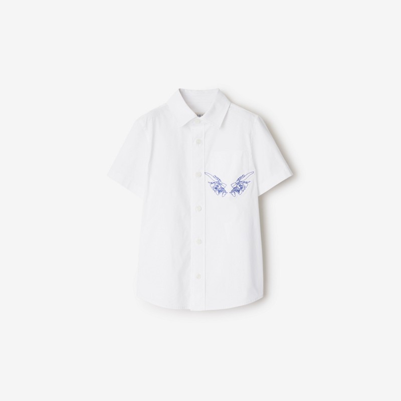 Burberry Camisa en algodón elástico con EKDPrecio 220 00 € 3-14 años