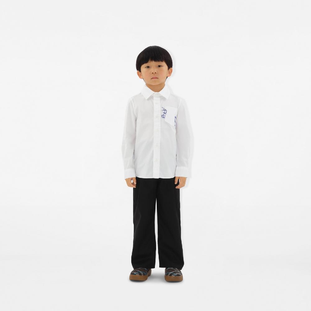 Burberry Camisa En Algodón Elástico Con EKDPrecio 240 00 € 3-14 Años