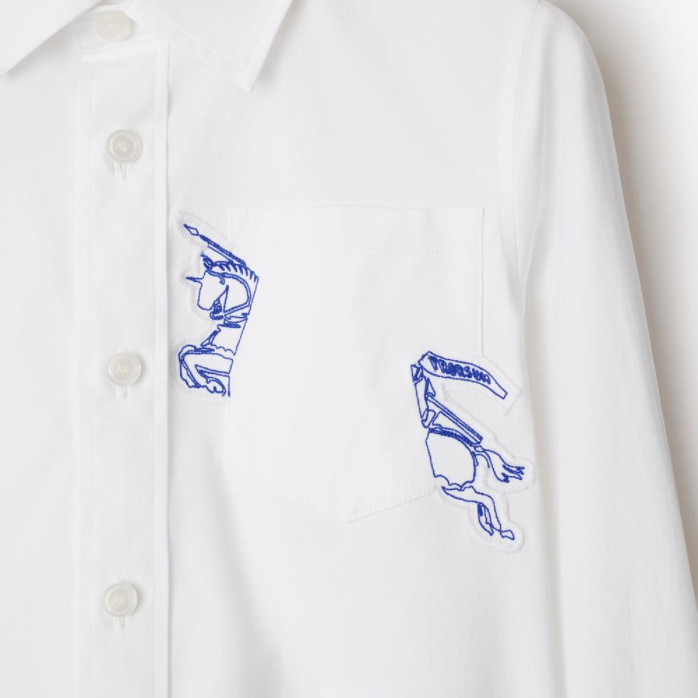 Burberry Camisa En Algodón Elástico Con EKDPrecio 240 00 € 3-14 Años