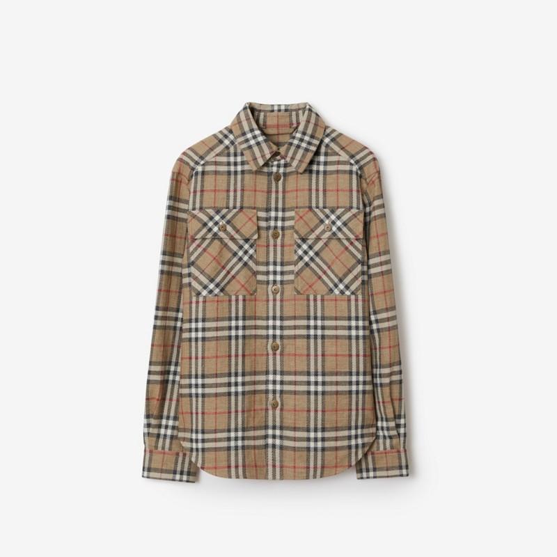 Burberry Camisa oversize en algodón y lino CheckPrecio 990 00 € Novedades