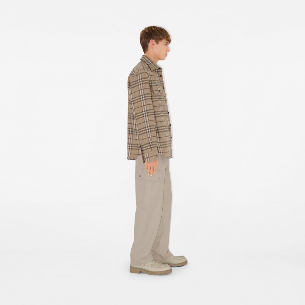 Burberry Camisa Oversize En Lana CheckPrecio 790 00 €