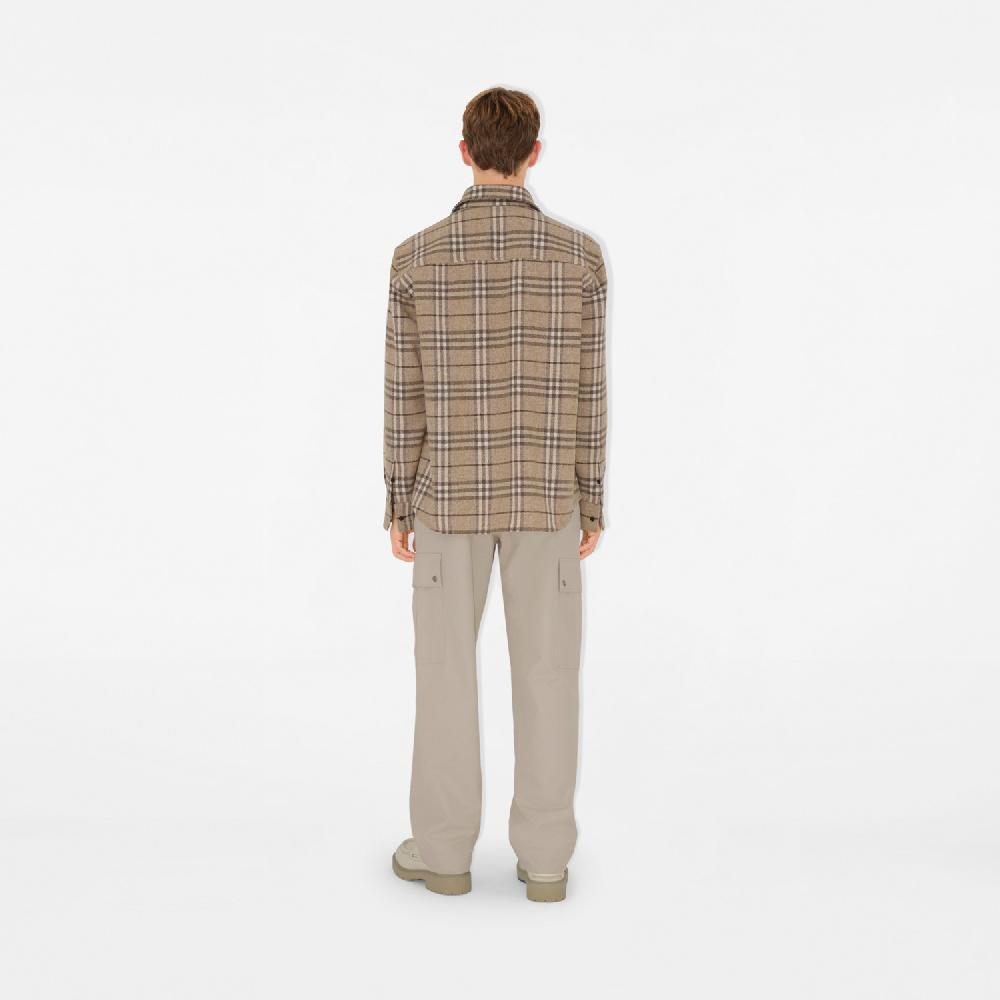 Burberry Camisa Oversize En Lana CheckPrecio 790 00 €