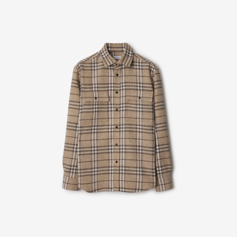 Burberry Camisa oversize en lana CheckPrecio 790 00 €