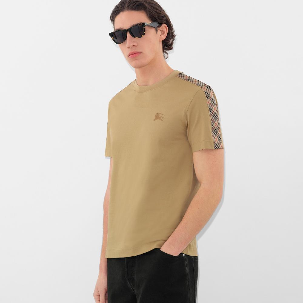 Burberry Camiseta En Algodón Con Detalles CheckPrecio 390 00 € Novedades