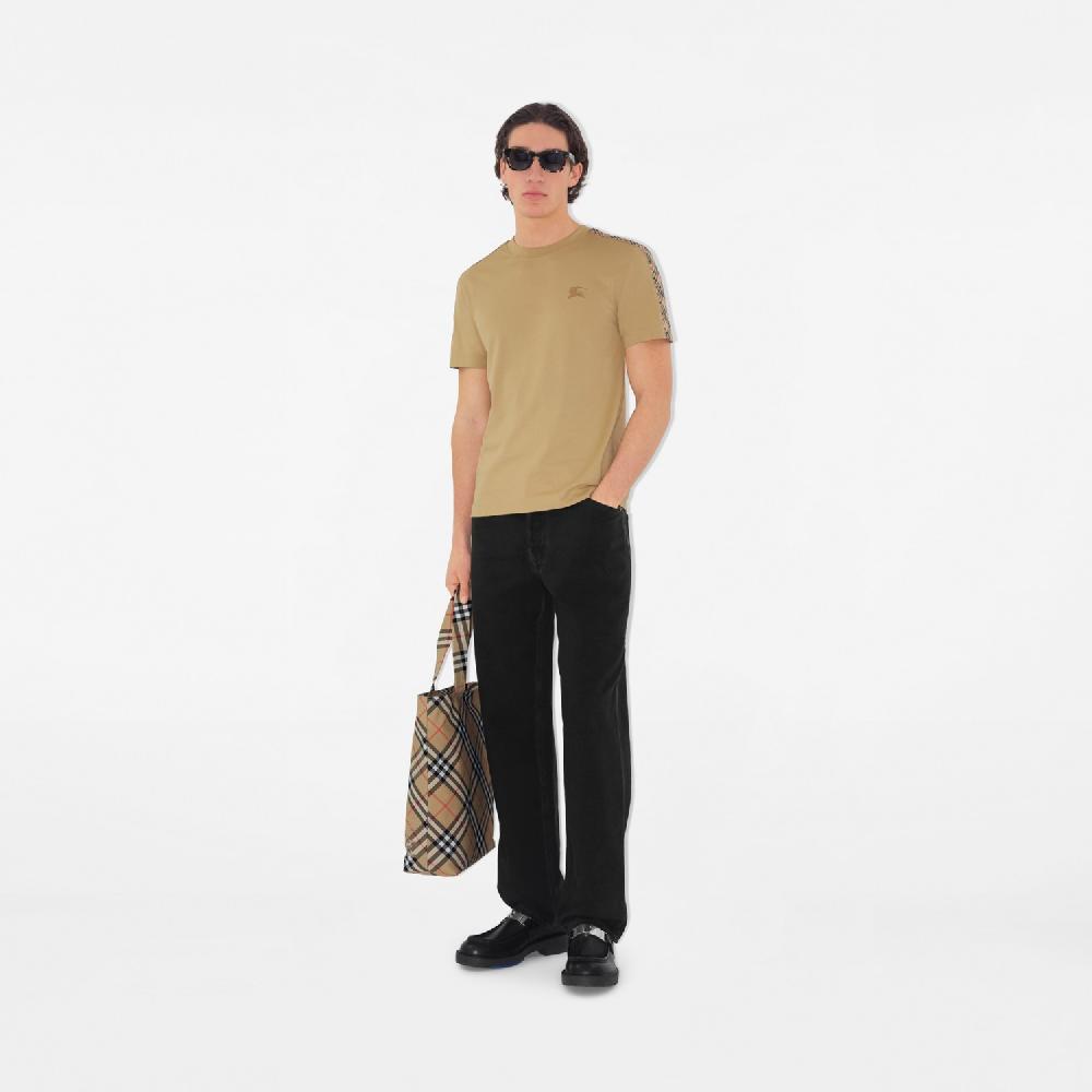 Burberry Camiseta En Algodón Con Detalles CheckPrecio 390 00 € Novedades