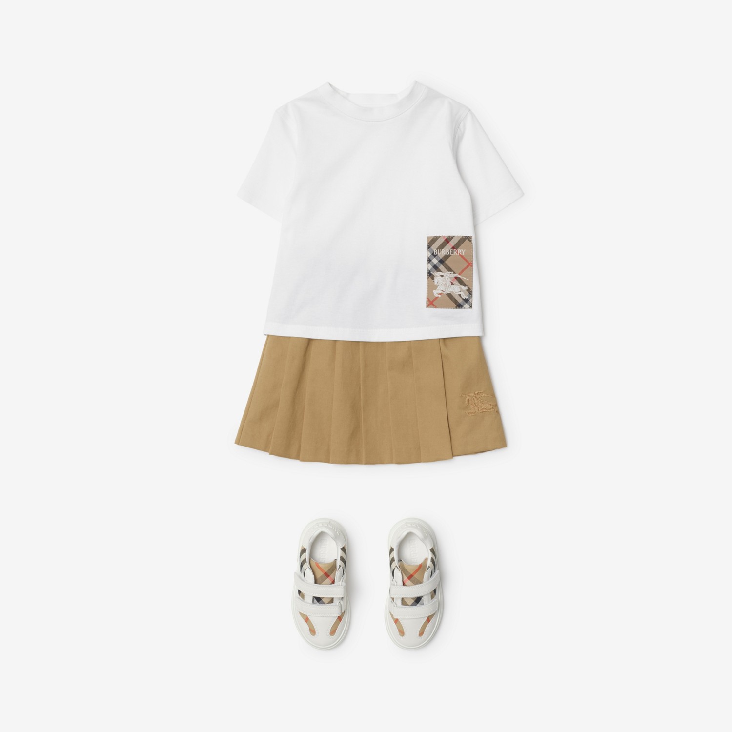 Burberry Camiseta En Algodón Con Etiqueta CheckPrecio 140 00 € 6-24 Meses