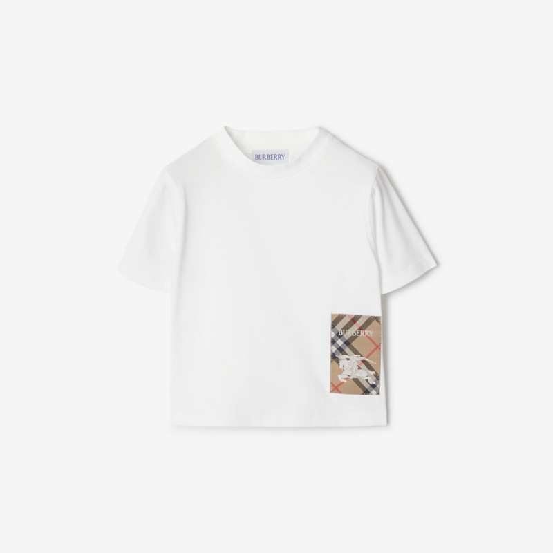 Burberry Camiseta en algodón con etiqueta CheckPrecio 140 00 € 6-24 meses