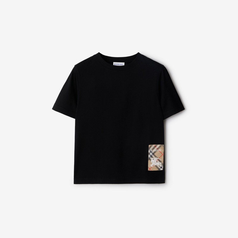 Burberry Camiseta en algodón con etiqueta CheckPrecio 160 00 € 3-14 años