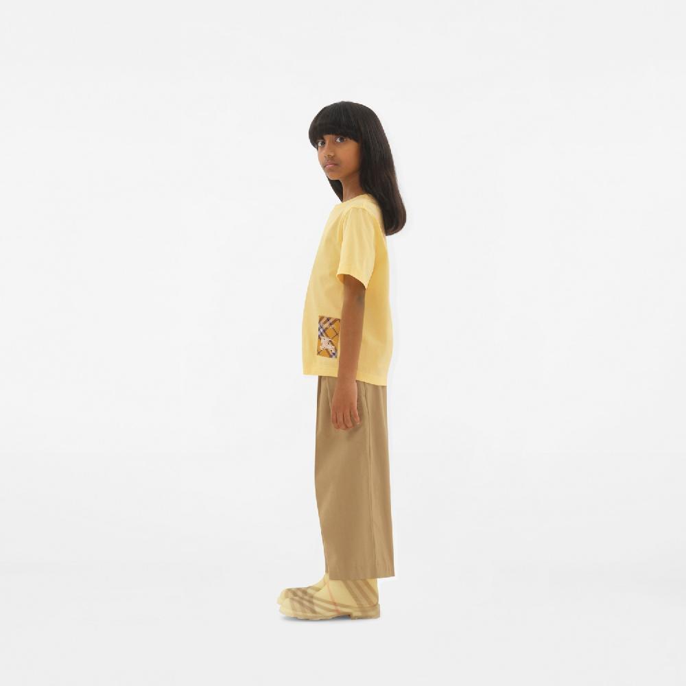 Burberry Camiseta En Algodón Con Etiqueta CheckPrecio 160 00 € 3-14 Años