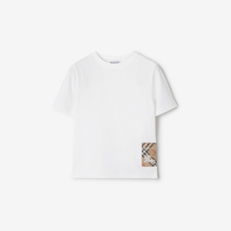 Burberry Camiseta en algodón con etiqueta CheckPrecio 160 00 € 3-14 años