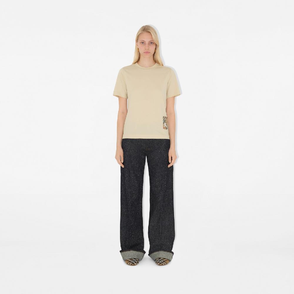 Burberry Camiseta En Algodón Con Etiqueta CheckPrecio 320 00 €