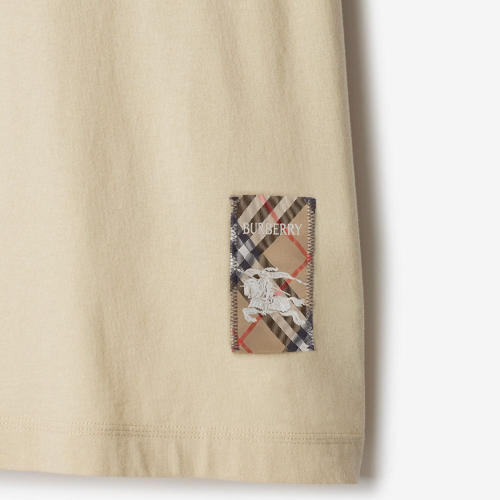 Burberry Camiseta En Algodón Con Etiqueta CheckPrecio 320 00 €