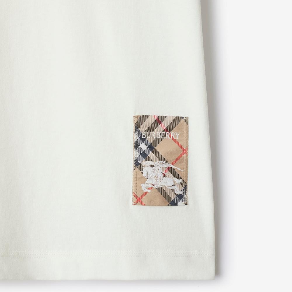 Burberry Camiseta En Algodón Con Etiqueta CheckPrecio 320 00 €