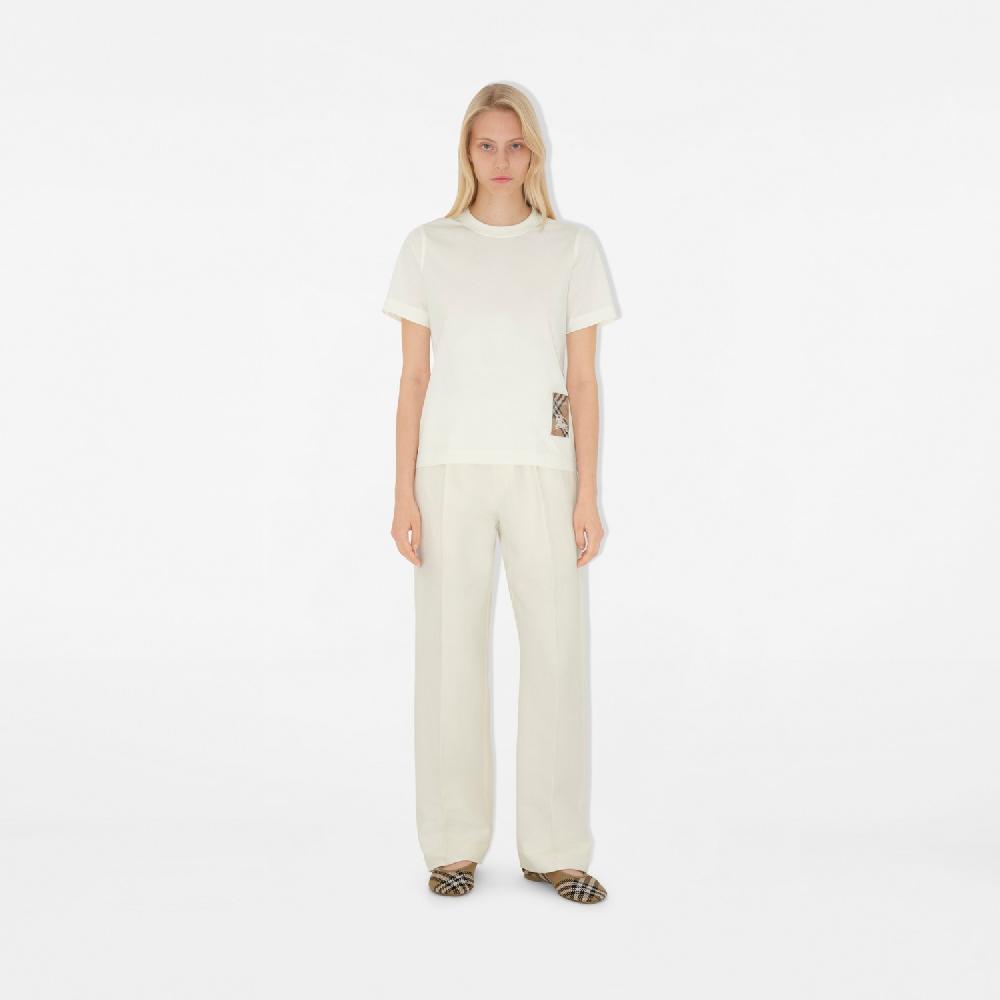 Burberry Camiseta En Algodón Con Etiqueta CheckPrecio 320 00 €