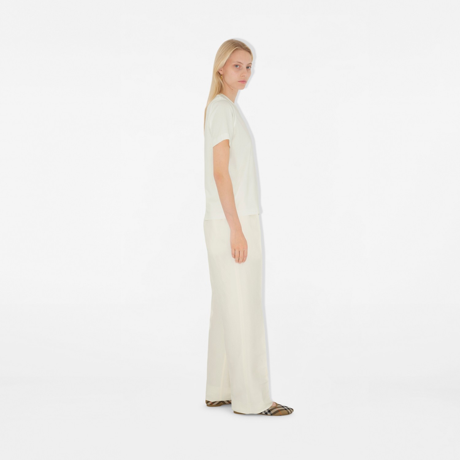 Burberry Camiseta En Algodón Con Etiqueta CheckPrecio 320 00 €