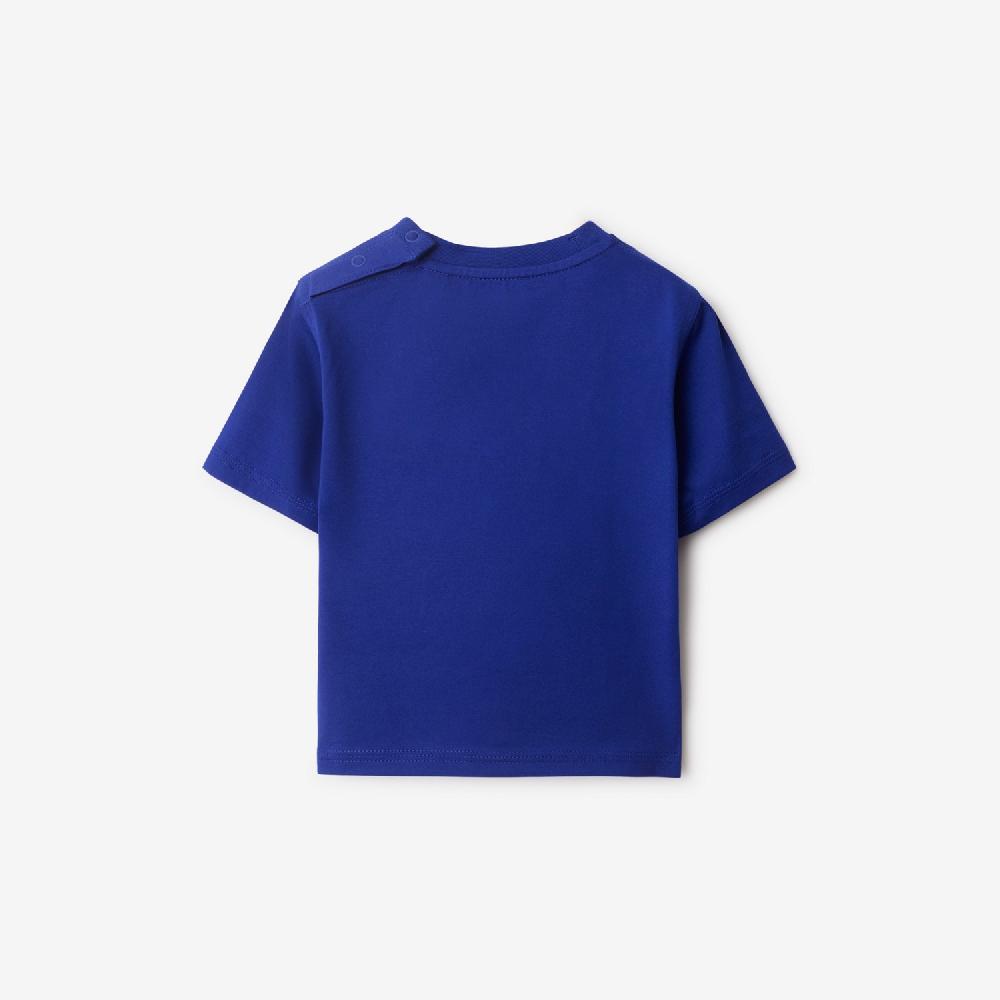 Burberry Camiseta En Algodón Con Logotipo En CordonesPrecio 150 00 € 6-24 Meses