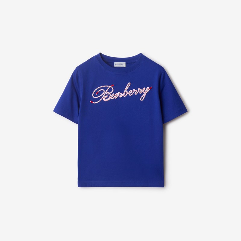 Burberry Camiseta en algodón con logotipo en cordonesPrecio 170 00 € 3-14 años