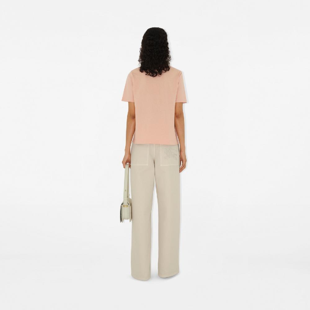 Burberry Camiseta En Algodón Con Logotipo Y Motivo De CachemiraPrecio 450 00 €