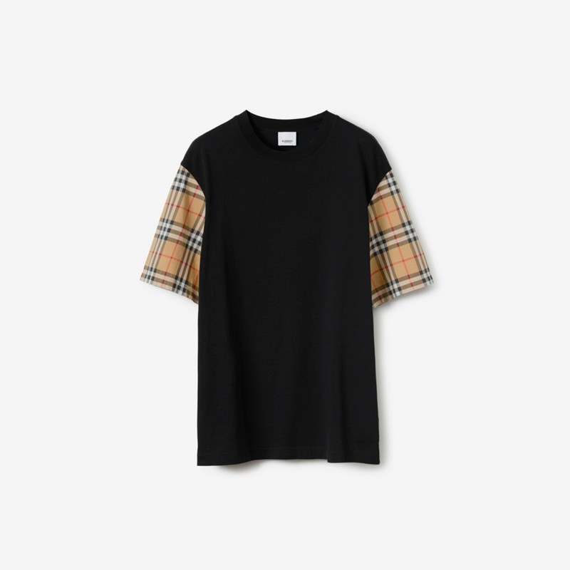 Burberry Camiseta en algodón con mangas CheckPrecio 450 00 € Extragrande