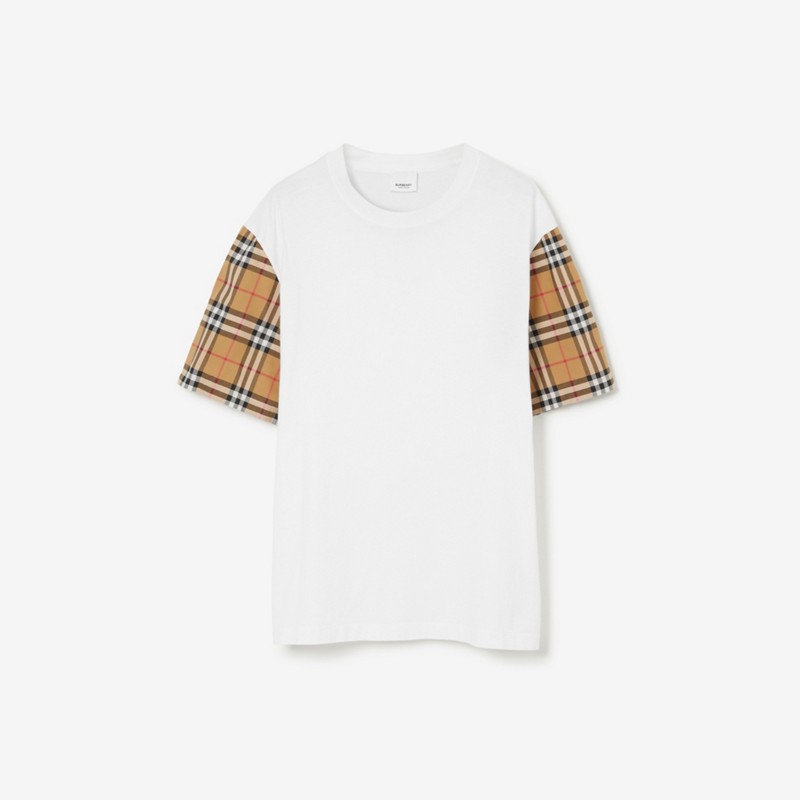 Burberry Camiseta en algodón con mangas CheckPrecio 450 00 € Extragrande