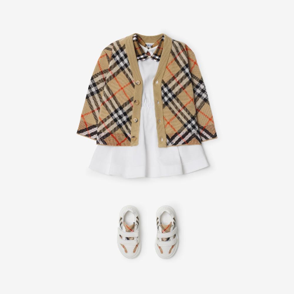 Burberry Cárdigan En Lana CheckPrecio 360 00 € 6-24 Meses