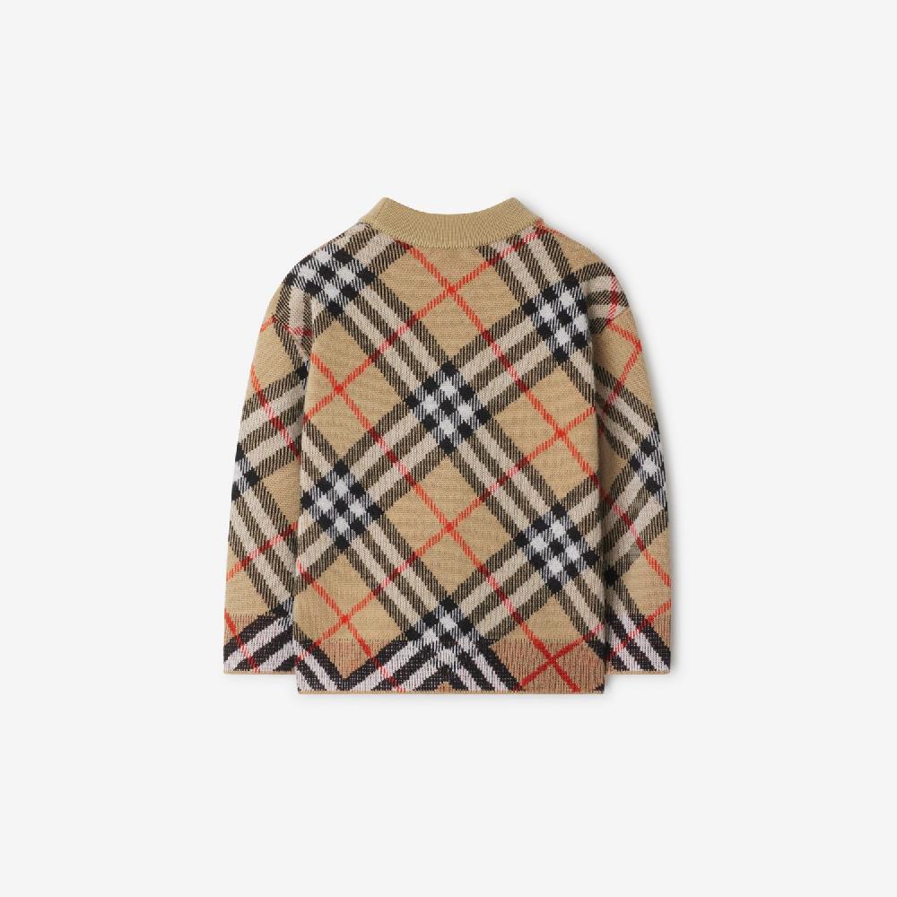 Burberry Cárdigan En Lana CheckPrecio 360 00 € 6-24 Meses