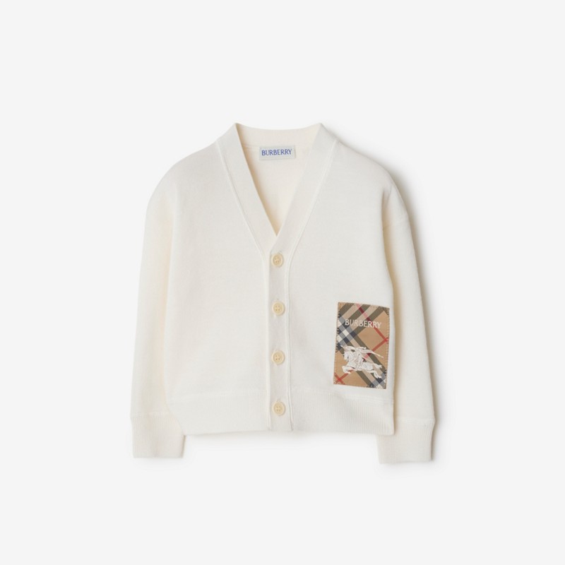 Burberry Cárdigan en lana con etiqueta CheckPrecio 320 00 € 6-24 meses