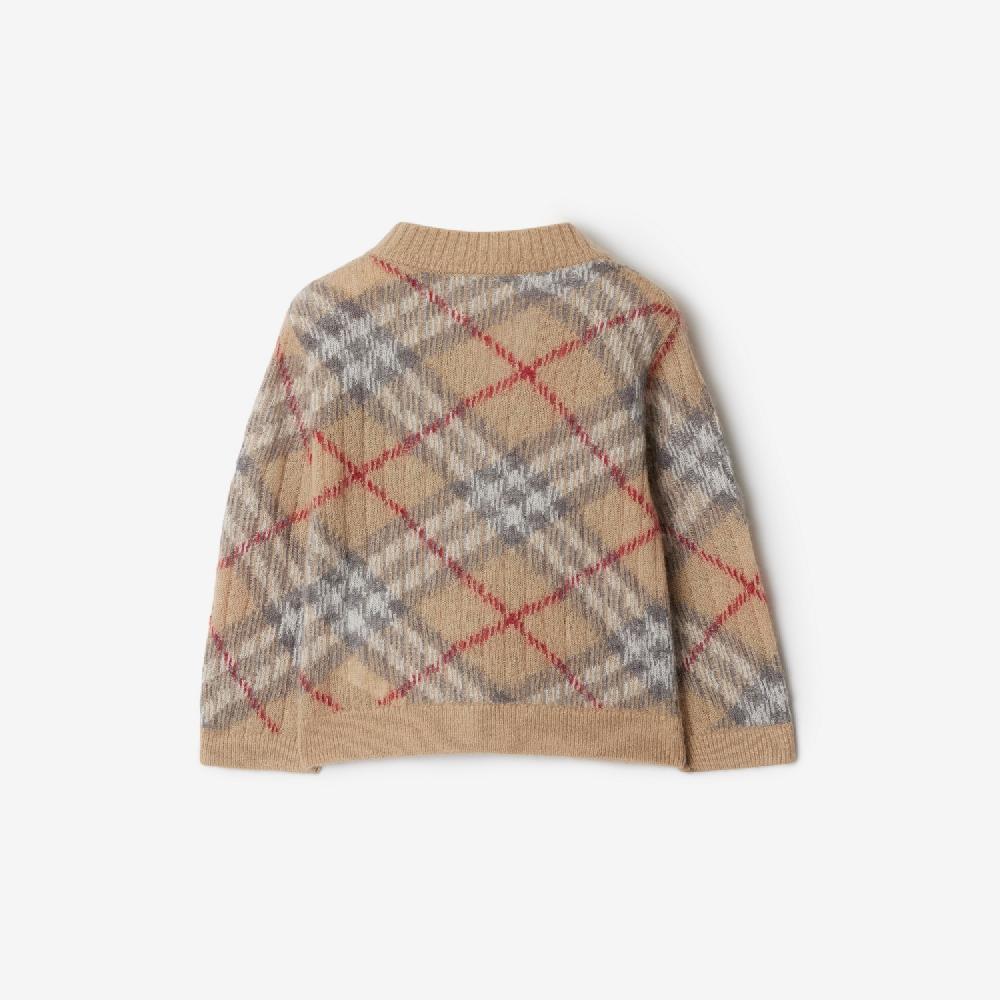 Burberry Cárdigan En Mezcla De Alpaca Lana Y Seda CheckPrecio 370 00 € 1-18 Meses