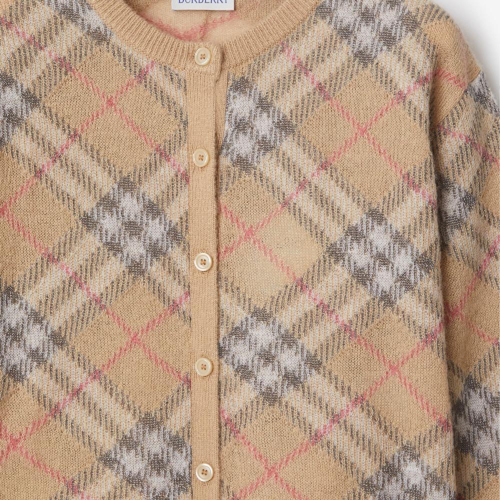 Burberry Cárdigan En Mezcla De Alpaca Y Seda CheckPrecio 470 00 € 3-14 Años