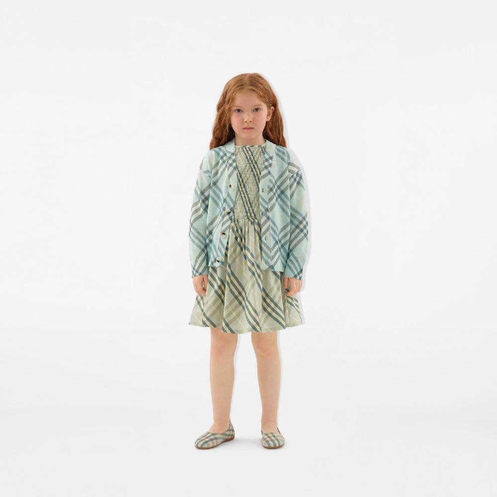 Burberry Cárdigan En Mezcla De Lino CheckPrecio 420 00 € 3-14 Años