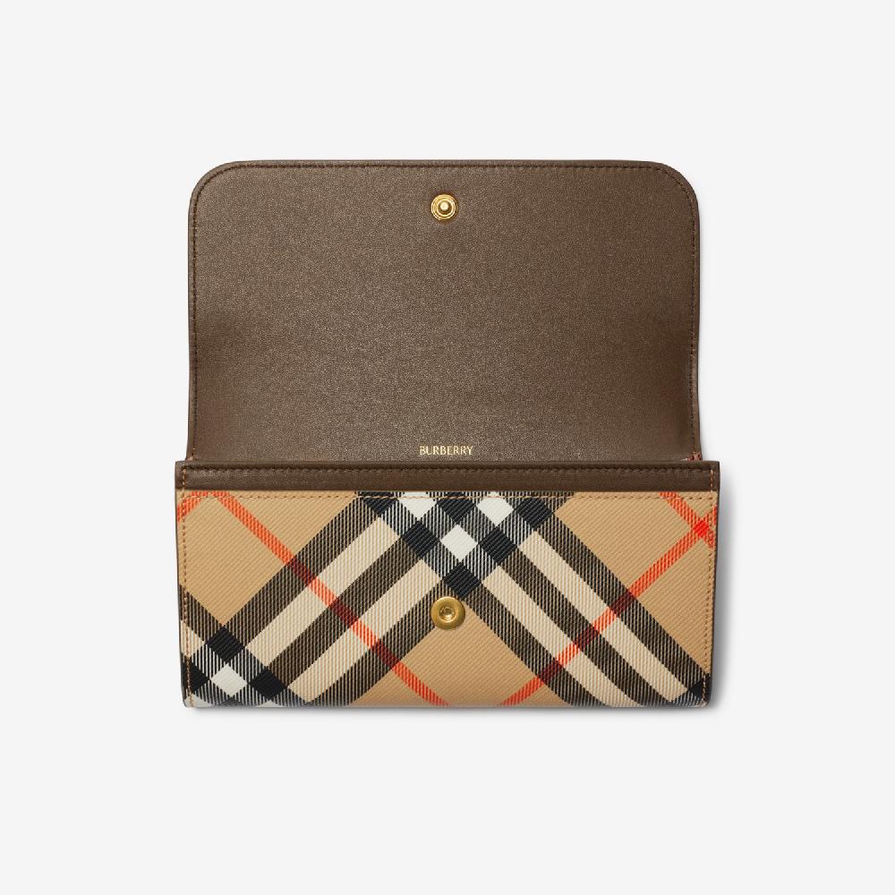 Burberry Cartera Continental CheckPrecio 570 00 € Personalizable Con Iniciales