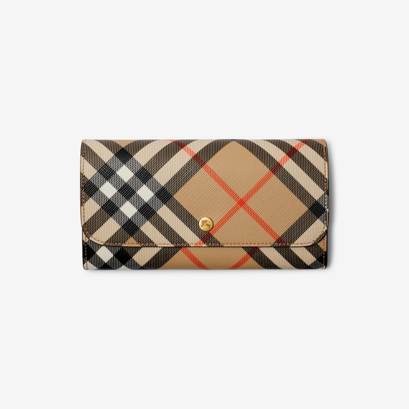 Burberry Cartera continental CheckPrecio 570 00 € Personalizable con iniciales