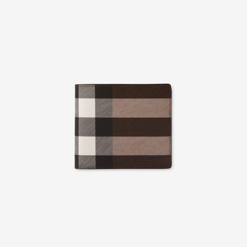Burberry Cartera plegable en tejido Check y piel con monederoPrecio 370 00 €