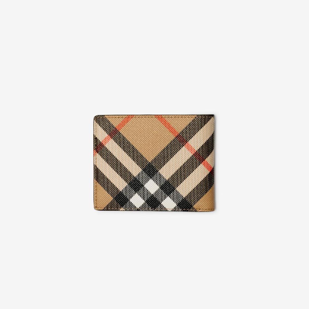 Burberry Cartera Plegable Fina CheckPrecio 340 00 € Personalizable Con Iniciales