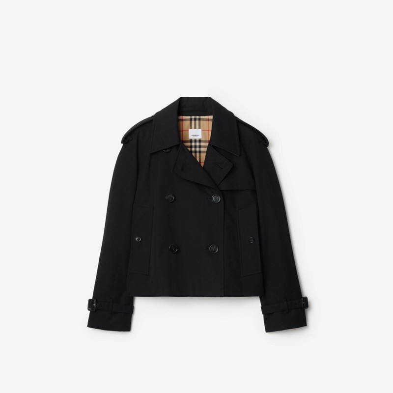 Burberry Chaqueta cropped estilo trench coat en gabardinaPrecio 1.590 00 €