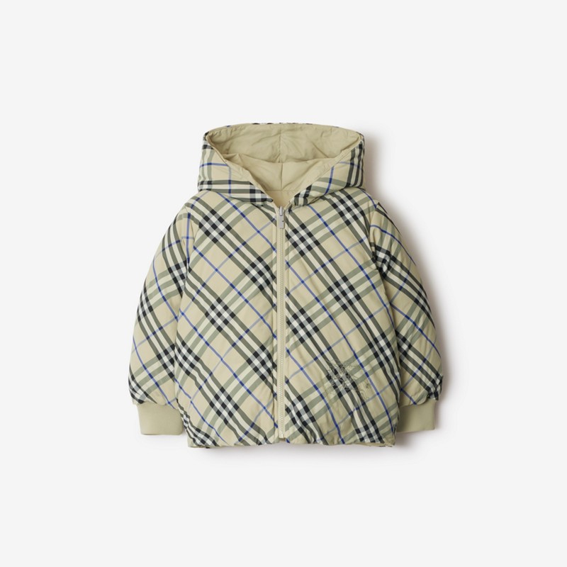 Burberry Chaqueta de plumas reversible en nailon CheckPrecio 750 00 € 3-14 años