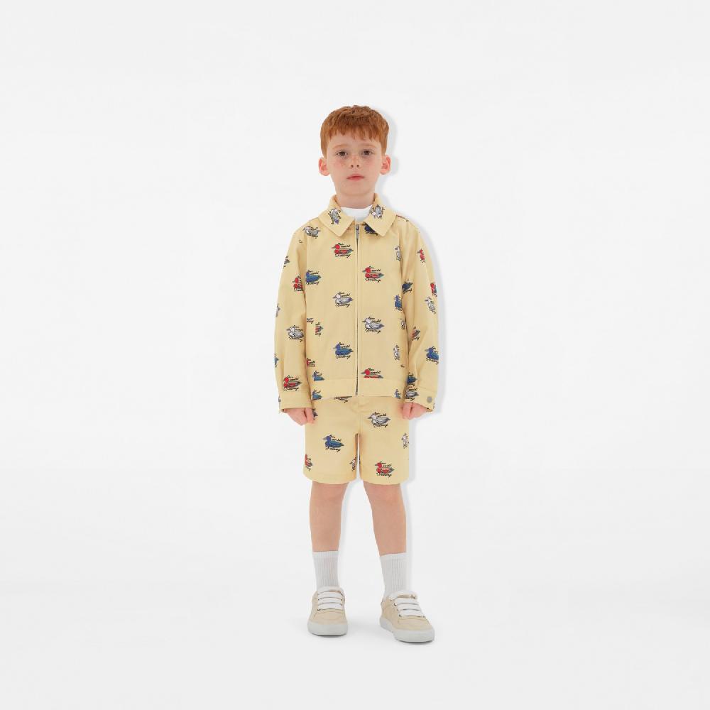 Burberry Chaqueta En Algodón Con PatosPrecio 590 00 € 3-14 Años