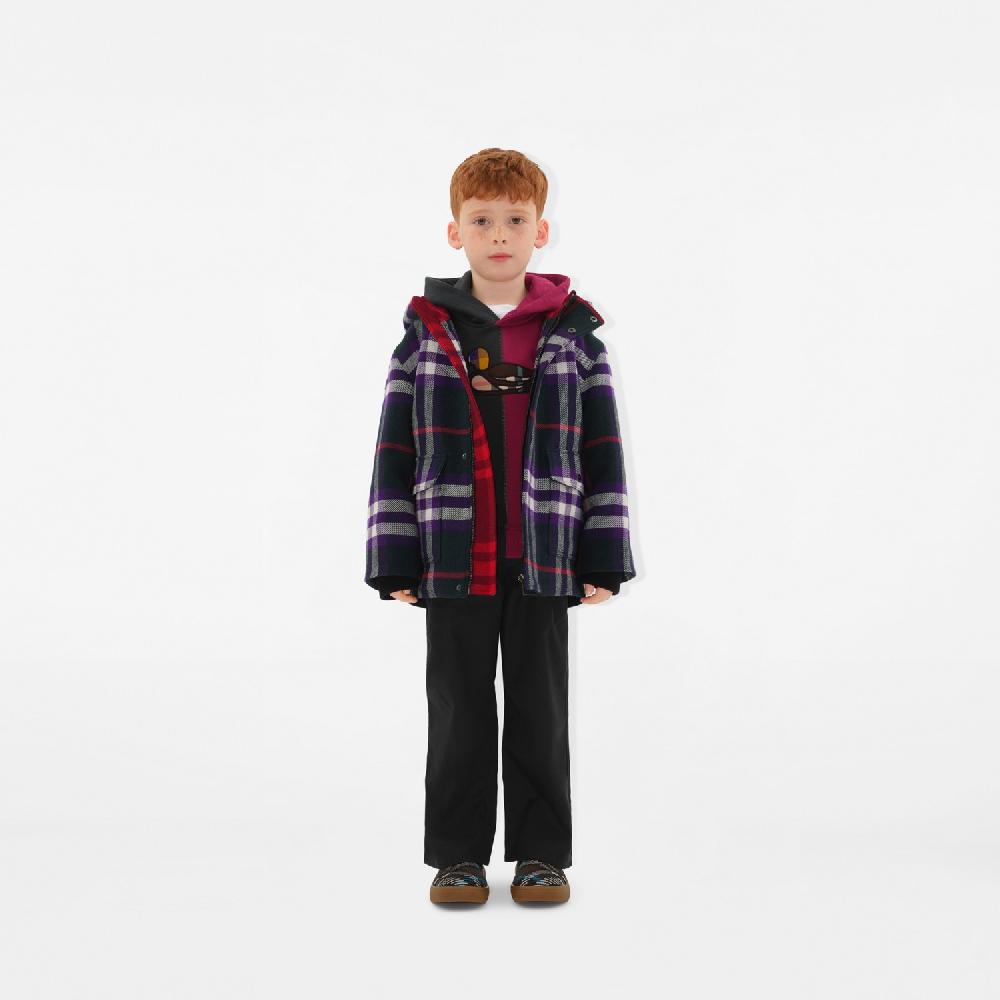 Burberry Chaqueta En Lana Con Motivos A Cuadros ContrastantesPrecio 750 00 € 3-14 Años