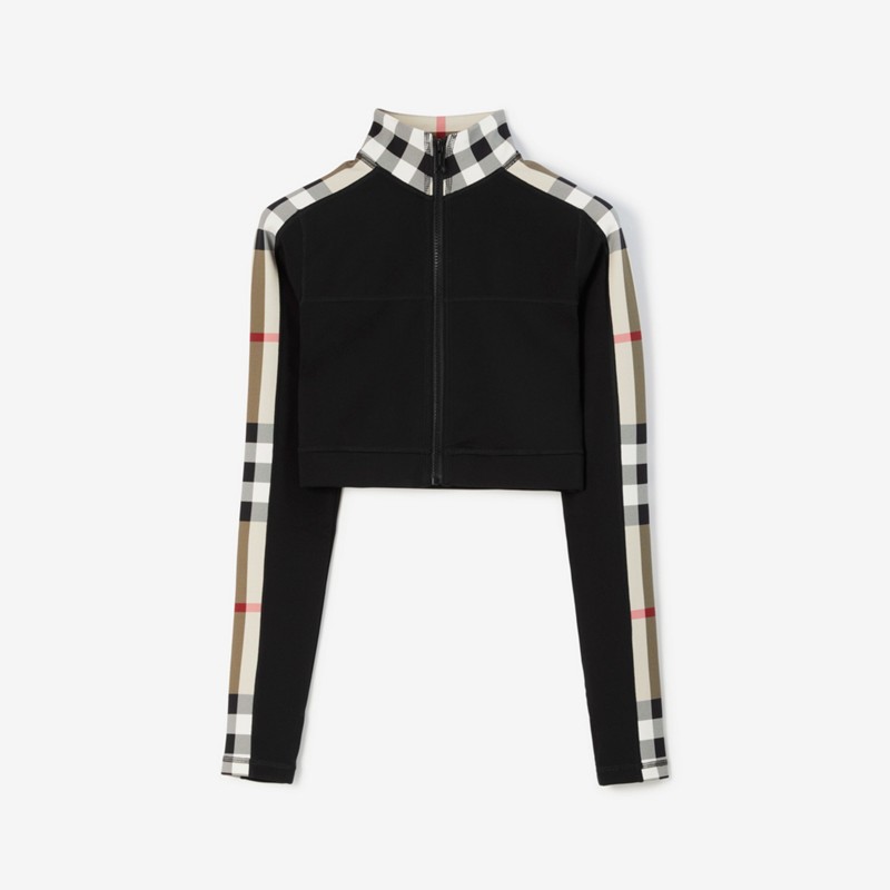 Burberry Chaqueta en tejido jersey elástico con paneles CheckPrecio 550 00 €