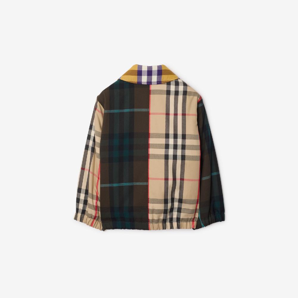 Burberry Chaqueta Harrington En Algodón Con Motivos CheckPrecio 650 00 € 3-14 Años