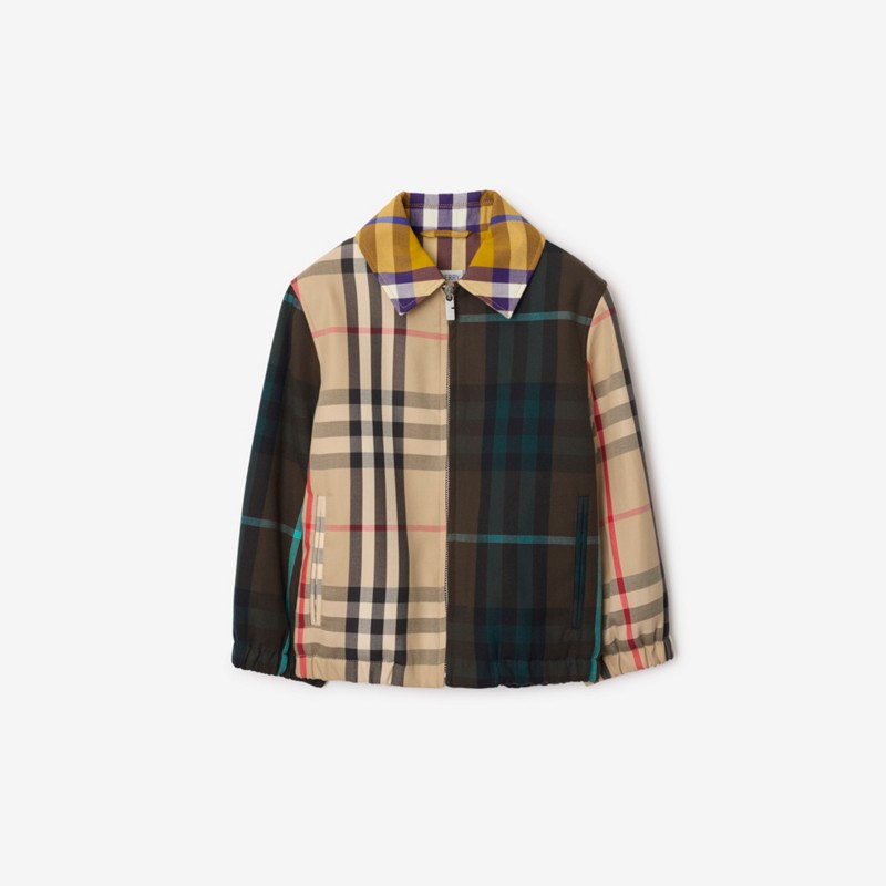 Burberry Chaqueta Harrington en algodón con motivos CheckPrecio 650 00 € 3-14 años