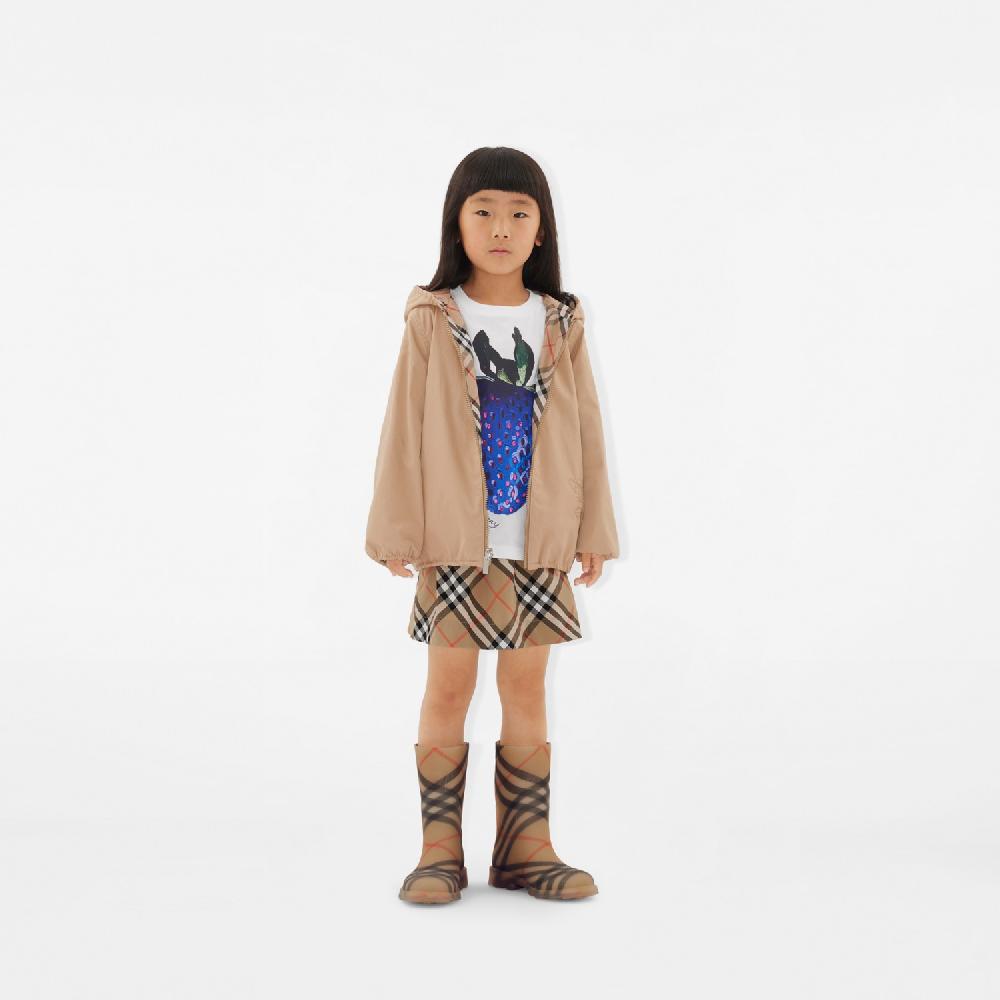 Burberry Chaqueta Reversible En Mezcla De Algodón CheckPrecio 620 00 € 3-14 Años