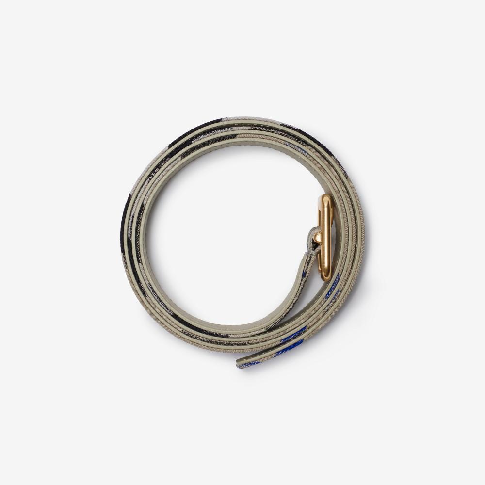 Burberry Cinturón A Cuadros Con Hebilla En Forma De BPrecio 420 00 € Personalizable Con Iniciales