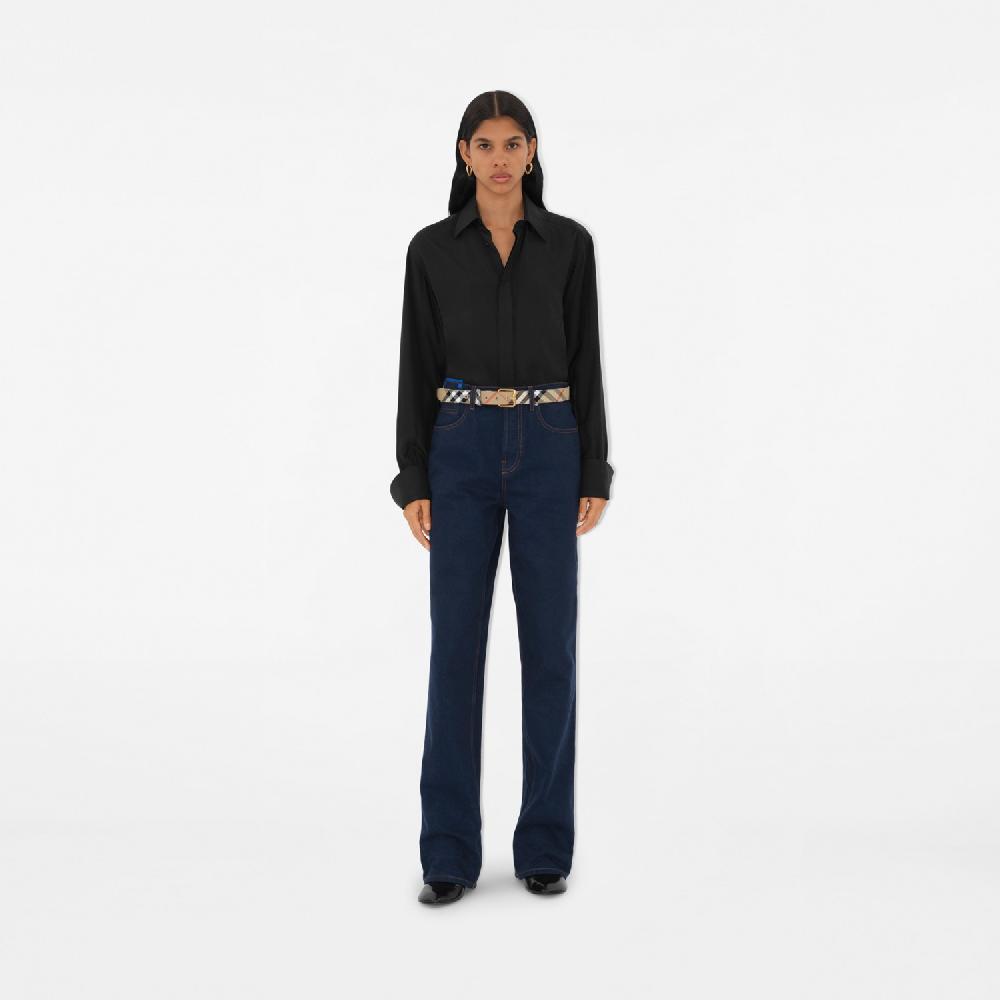 Burberry Cinturón Check Con Hebilla En Forma De BPrecio 350 00 € Personalizable Con Iniciales