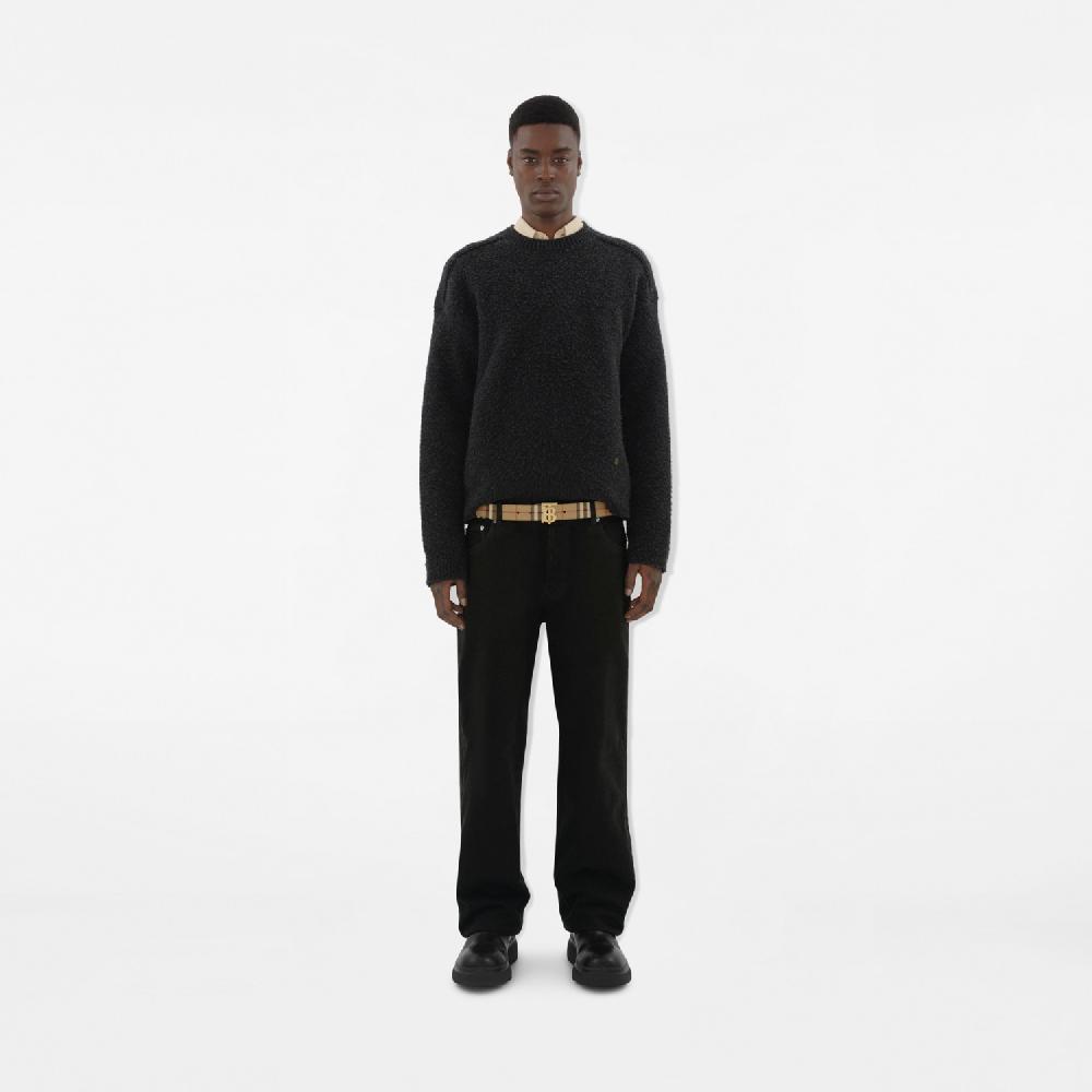 Burberry Cinturón Estrecho Reversible Check Con Monograma TBPrecio 450 00 € Personalizable Con Iniciales