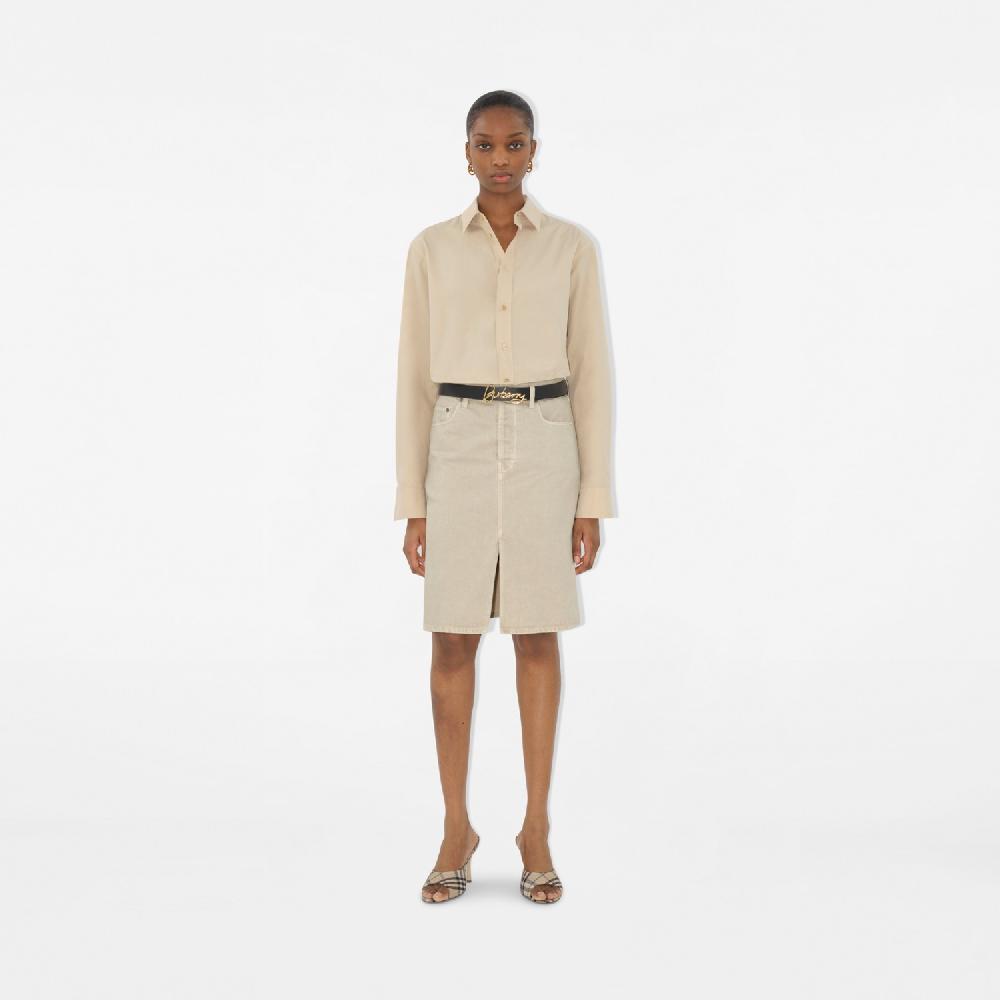 Burberry Cinturón Reversible Signature En PielPrecio 550 00 € Personalizable Con Iniciales