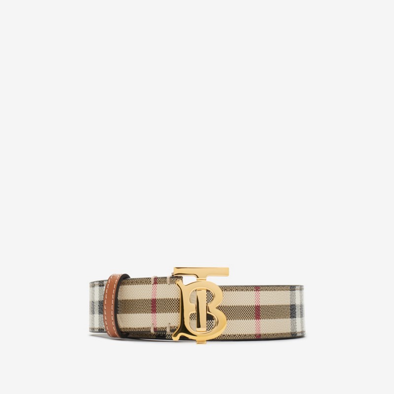 Burberry Cinturón TB en tejido Check y pielPrecio 350 00 €