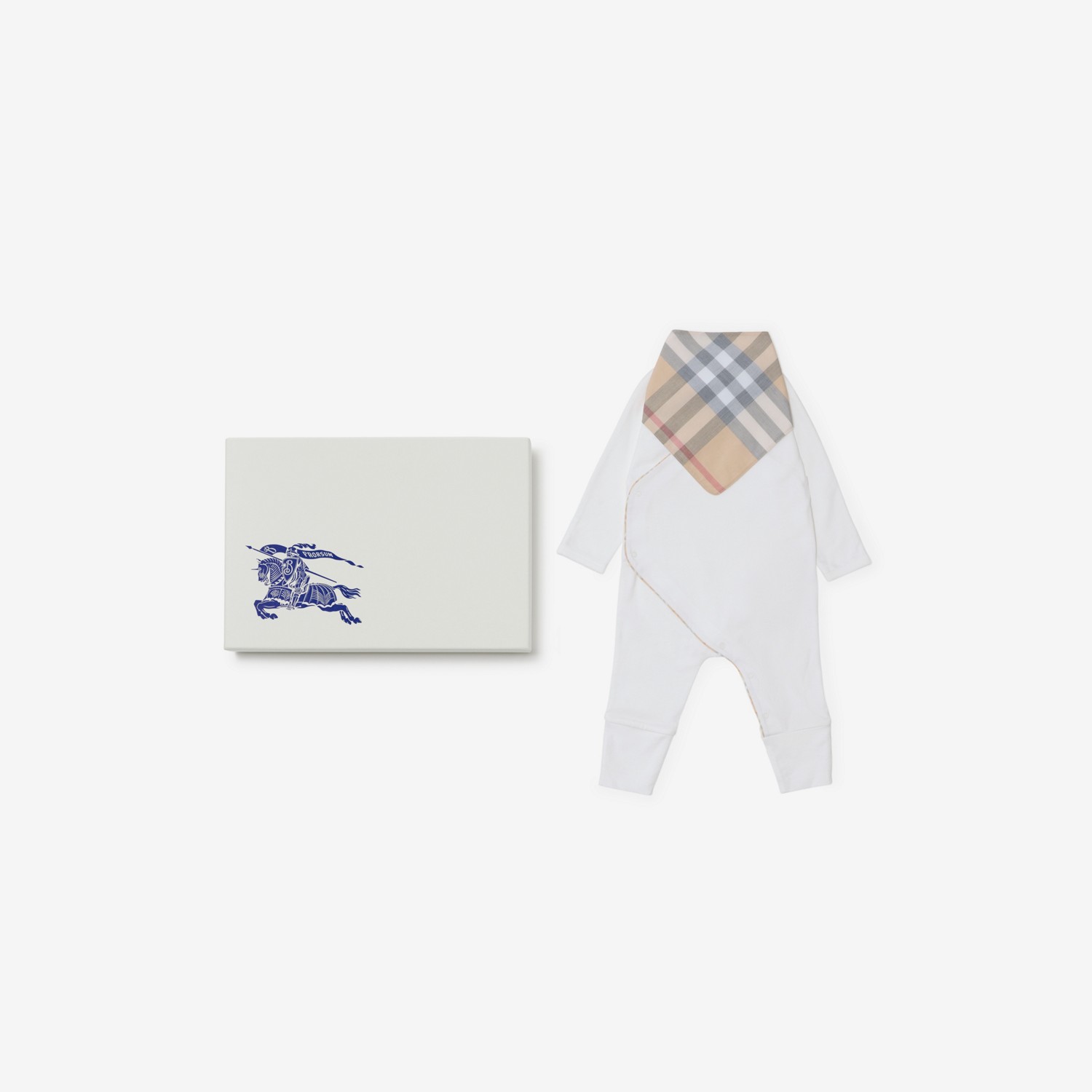 Burberry Conjunto De Regalo Para Bebé De Dos Piezas En AlgodónPrecio 220 00 € 1-18 Meses