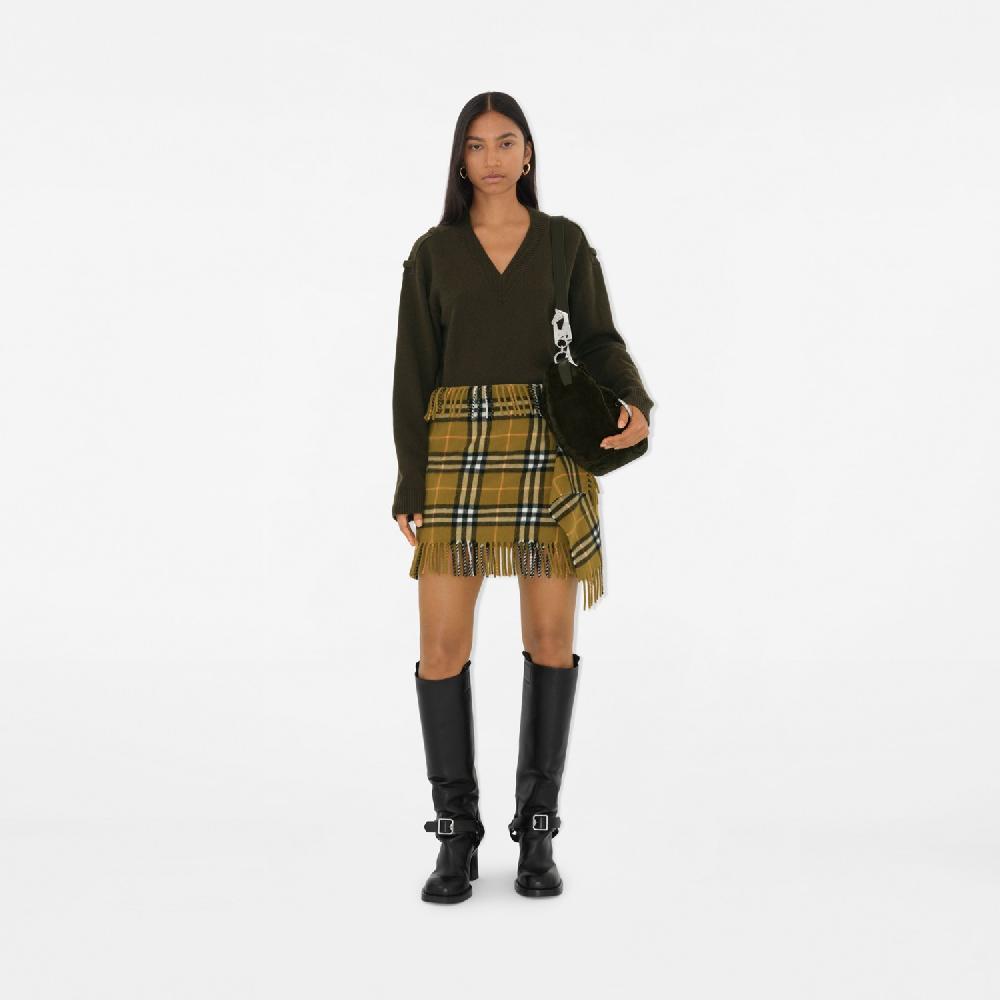 Burberry Falda Estilo Bufanda En Lana Y Cachemir CheckPrecio 1.090 00 € Pasarela